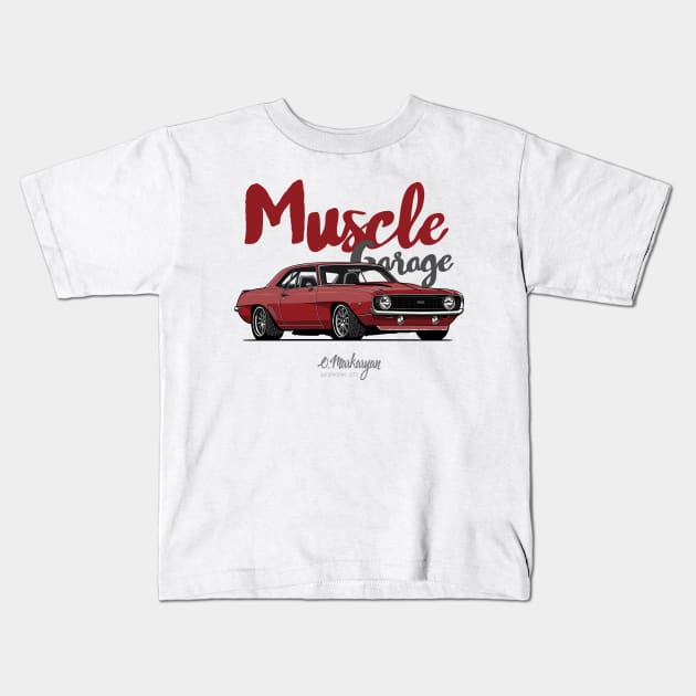 Camaro SS Kids T-Shirt by Markaryan